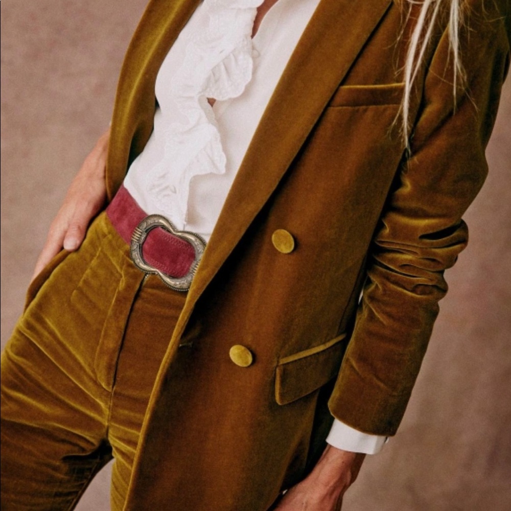 NWT Sezane Christie Jacket in Curry size 32